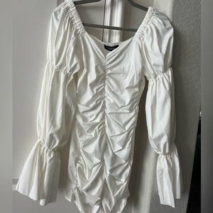 Flowy White Cider dress xs